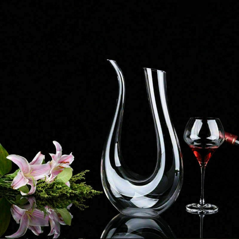 Crystal U-shaped 1500ml Wine Decanter - Factory Direct Warehouse